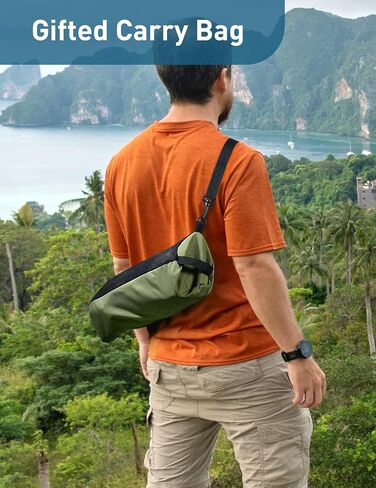 Docusvect Swivel Portable Camping Chair for Adults, Fast Setup, Lightweight & Small Folding Chair with Cup Holder, Side Pocket and Carry Bag - Support 330 LBS in Saudi Arabia