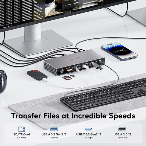 Displaylink Docking Station Triple Displays for MacBook M1-M5 & Windows in Kuwait