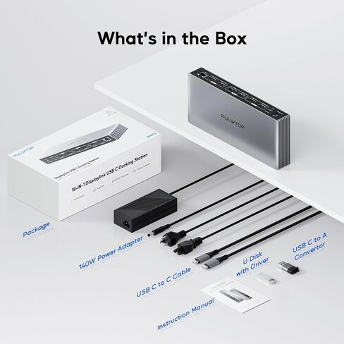 Displaylink Docking Station Triple Displays for MacBook M1-M5 & Windows in Kuwait