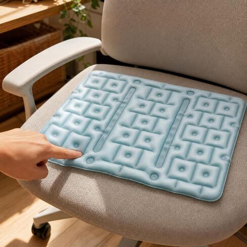 Cooling Seat Cushion, Cooling Pad, Cooling Mat for Drivers & Office, Fluorescent Green, Green in Kuwait