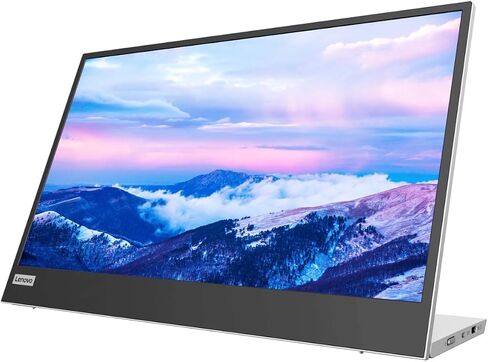 Lenovo L15 Portable Monitor, 15.6" Display, Full HD Resolution, IPS Panel, 250 nits Brightness, 60Hz Refresh Rate, USB-C Ports, Height-Adjustable Stand, Flicker-Free Technology, Grey in Kuwait