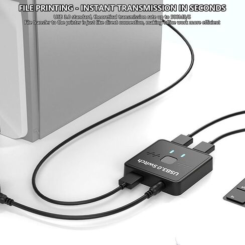 USB3.0 Switcher 1x2 / 2x1 USB Bidirectional USB3.0 Switcher Extender Shared Controller for Keyboard Printer Printer Scanner Sharing in Kuwait
