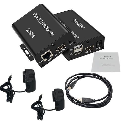 1080P USB HDTV KVM Extender Sender with Dual HDTV Out Over Rj45 Ethernet Cable in Kuwait