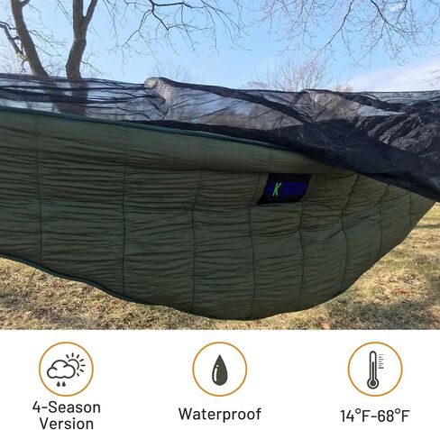 Hammock Underquilt, 4 Season Heavy Duty Under Quilt with Tree Straps in Saudi Arabia