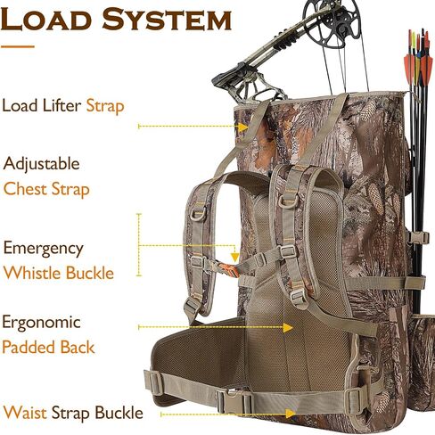 NEW VIEW Bow Hunting Backpack for Men, Compound Bow Backpack With Quiver in Kuwait
