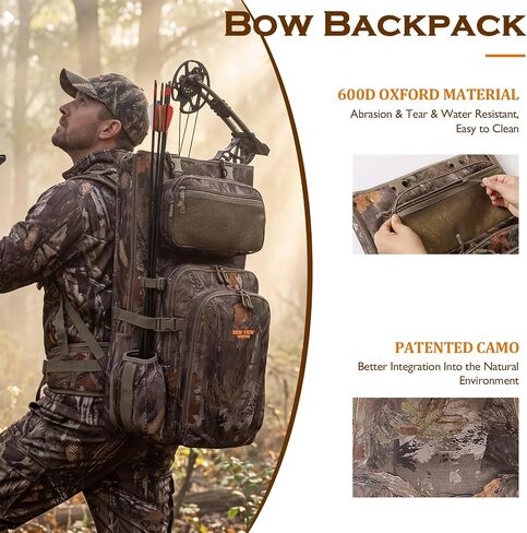 NEW VIEW Bow Hunting Backpack for Men, Compound Bow Backpack With Quiver in Kuwait