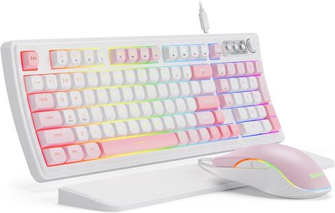 SABLUTE Gaming Keyboard and Mouse, Quiet Membrane with RGB Backlit in Kuwait