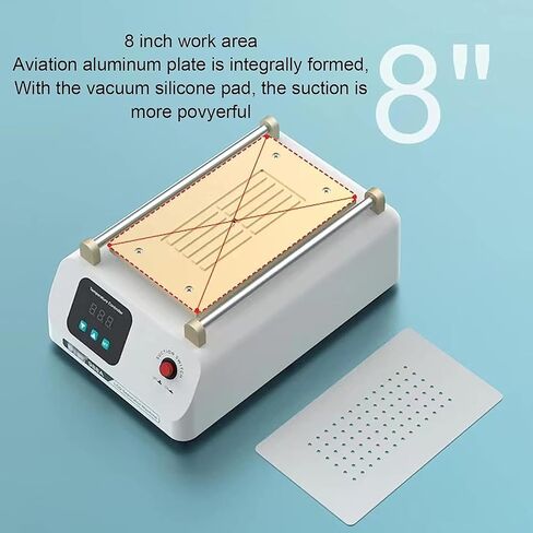 8 Inch LCD Screen Separator with Digital Temperature Control,Dual-Pump Suction,and Detachable Touch Screen for Smartphone Repair in Saudi Arabia