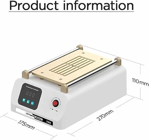 8-Inch Digital LCD Separator with Dual-Pump and Adjustable Heat 50-130°c in Saudi Arabia