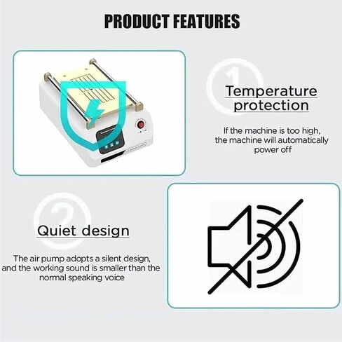 8-Inch Digital LCD Separator with Dual-Pump and Adjustable Heat 50-130°c in Saudi Arabia