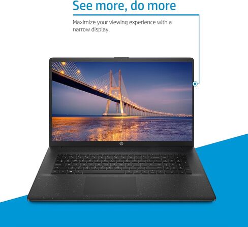 كمبيوتر محمول HP، كمبيوتر محمول للأعمال مقاس 17.3 بوصة، كمبيوتر محمول يعمل بنظام التشغيل Windows 11 مع AI Copilot جاهز، ذاكرة وصول عشوائي 16 جيجابايت، سعة تخزين 512 جيجابايت (256 جيجابايت SSD + مجموعة إرساء 256 جيجابايت)، معالج Intel Core i5-1334U، لوحة م in Kuwait