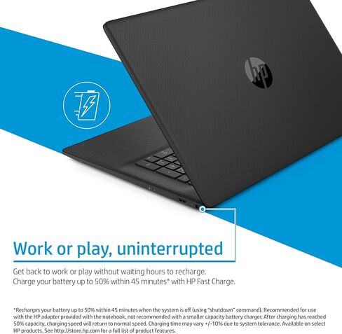 كمبيوتر محمول HP، كمبيوتر محمول للأعمال مقاس 17.3 بوصة، كمبيوتر محمول يعمل بنظام التشغيل Windows 11 مع AI Copilot جاهز، ذاكرة وصول عشوائي 16 جيجابايت، سعة تخزين 512 جيجابايت (256 جيجابايت SSD + مجموعة إرساء 256 جيجابايت)، معالج Intel Core i5-1334U، لوحة م in Kuwait