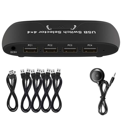 4 Computer USB Peripherals Sharing Switcher Supporting Printers Keyboards Through USB2.0 Technology KVM in Kuwait