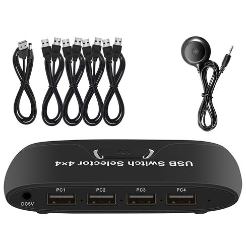 4 Computer USB Peripherals Sharing Switcher Supporting Printers Keyboards Through USB2.0 Technology KVM in Kuwait