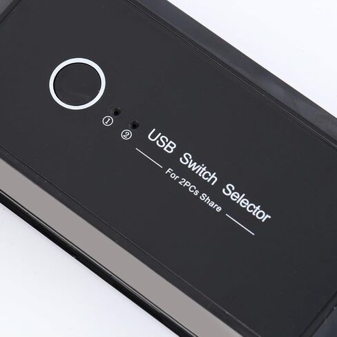 NUOBESTY USB 3.0 Automatic Selector 2 Port Printer and Scanner Sharing Device for Small Office and Home Use, Black Plastic and Metal Construction with Convenient Operation, Supports 4 USB in Kuwait