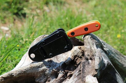 ESEE Izula Venom Green Fixed Blade Knife w/Orange G10 Handles and Molded Polymer Sheath in Kuwait