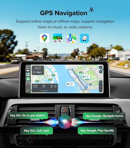 10.25"Linux CarPlay Radio for BMW 3/4 Series (NBT System) 2013-2016 in Kuwait