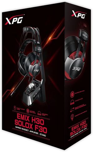 XPG EMIX H30 Wired Headset and SOLOX F30 Amplifier Gaming Audio Set Bundle (SOLOX F30+EMIX H30) in Saudi Arabia