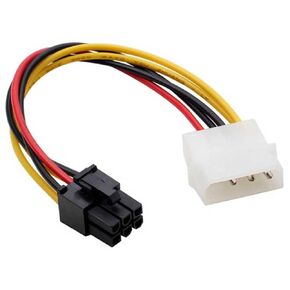 NEORTX Molex 4-Pin إلى 6-Pin PCI Express كابل إمداد الطاقة، 4 Pin Male Molex إلى 6 Pin PCIe Male Graphics Card GPU Video Card Connector Connector in Kuwait