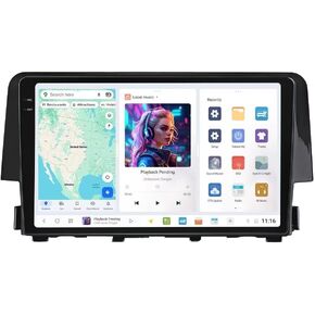 DUDUAUTO Car Radio Stereo for Honda Civic 2016-2021 Head Unit 4GB+64GB in Saudi Arabia