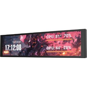 darkFlash V92 9.2" PC Case Screen, 1920x462 IPS Sensor Panel Monitor, Black in Saudi Arabia