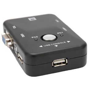 USB 2.0 KVM Switcher, 2 Port USB VGA KVM Switcher, 1920x1440, for Computers Sharing Keyboard and Mouse, for PC Printer Scanner in Kuwait