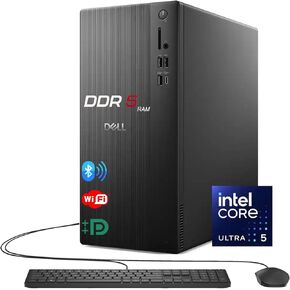 Dell Optiplex Business Desktop, Intel Ultra 5 (10 Core,4.9GHz) Processor, 32GB DDR5 RAM, 1TB PCIe SSD, Ultra-Quiet Design, Dual 4K Monitor Support, Wi-Fi 6, Media Card Reader, KB & Mouse, Windows 11 in Saudi Arabia