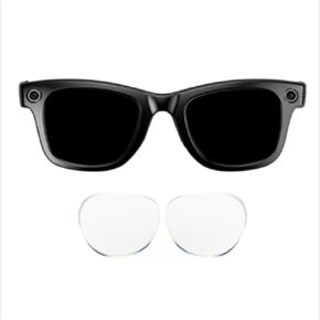 StichGreen- AI Smart Glasses with Camera,8MP HD Camera,1080p Video Recording, AI Voice Control, AI Photo Real time Translation, +2 Lenses (Sunglass+Anti-Blue Light Lenses) in Kuwait