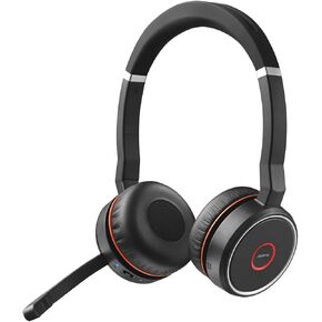 Jabra Evolve 75 MS Wireless Headset, Stereo – Includes Link 370 USB Adapter – Bluetooth Headset with World-Class Speakers, Active Noise-Cancelling Microphone, All Day Battery in Kuwait