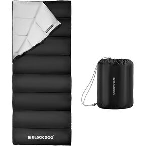 BLACKDOG Ultralight Envelope Camping Sleeping Bag, Black in Kuwait