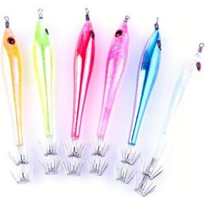 5pcs/lot 9.5 CM Luminous Squid Hook Cuttlefish Jig Fishing Hard Lure Luminous Fishing in Kuwait