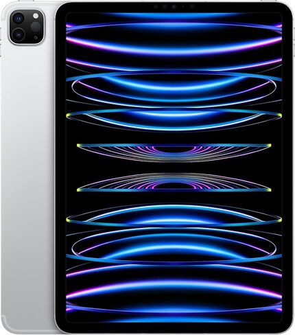 Apple 2022 iPad Pro 11-inch, Wi-Fi + Cellular, 512GB - Silver (Renewed) in Kuwait