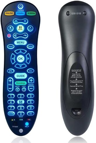 S30 Remote Compatible with AT&T U-Verse Receiver, Replace S30-S1B in Kuwait