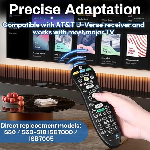 S30 Remote Compatible with AT&T U-Verse Receiver, Replace S30-S1B in Kuwait