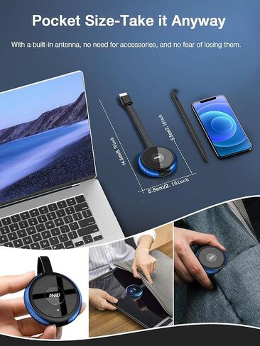AIMIBO 4K Wireless Display Adapter, HDMI Screen Mirroring Dongle for TV in Kuwait