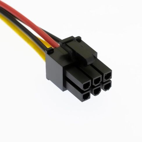 NEORTX Molex 4-Pin إلى 6-Pin PCI Express كابل إمداد الطاقة، 4 Pin Male Molex إلى 6 Pin PCIe Male Graphics Card GPU Video Card Connector Connector in Kuwait
