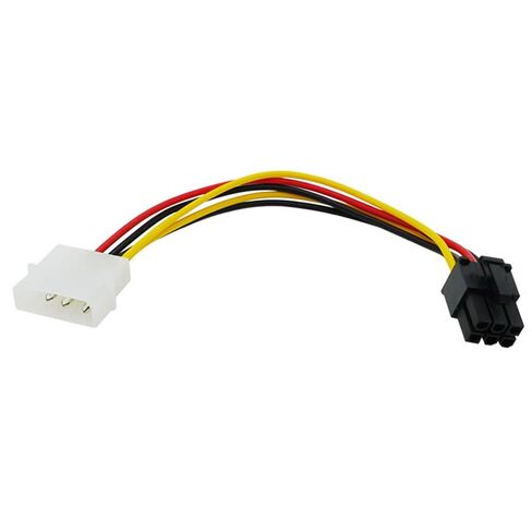 NEORTX Molex 4-Pin إلى 6-Pin PCI Express كابل إمداد الطاقة، 4 Pin Male Molex إلى 6 Pin PCIe Male Graphics Card GPU Video Card Connector Connector in Kuwait