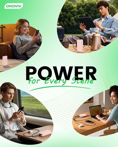OHOVIV Portable Charger Power Bank 50000mAh,PD 22.5W Battery Pack in Kuwait