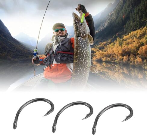 30Pcs Carp Fishing, Carp Hooks, Carp Fishing Rig Hook Bait Stoppers Bait Screws Terminal Tackle in Saudi Arabia