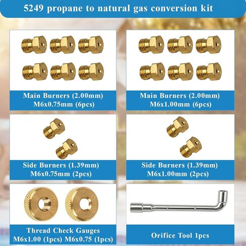 10FT Natural Gas Conversion Kit For Blackstone Grill 28" 36" Griddle in Kuwait