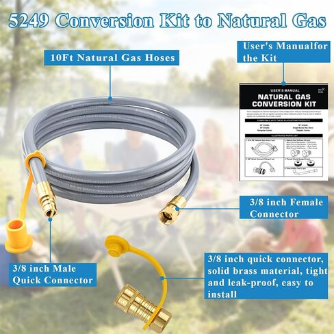 10FT Natural Gas Conversion Kit For Blackstone Grill 28" 36" Griddle in Kuwait