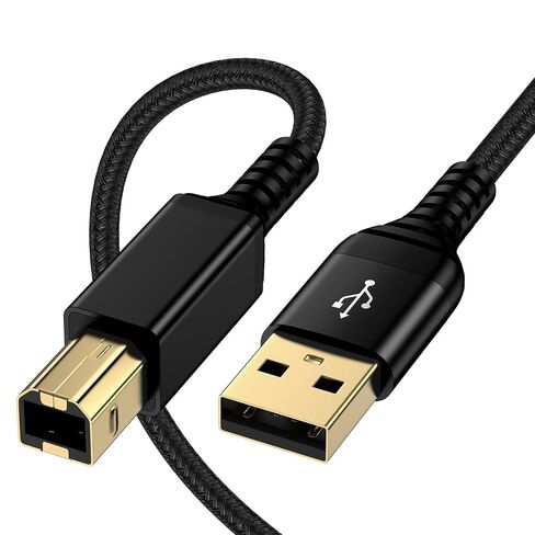 HP Printer Cable,10 FT High Speed 2.0 USB B to USB A Cable for HP DeskJet in Kuwait