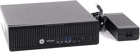 2018 HP EliteDesk 800 G1 USFF Business High Performance PC (Intel Quad Core i5 4570s up to 3.6G,8G,120G SSD,DVD,HDMI,WiFi,DP Port,VGA,BT 4.0,W10P64)-Support-English/Spanish (Renewed) in Saudi Arabia