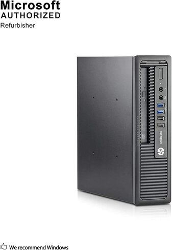 2018 HP EliteDesk 800 G1 USFF Business High Performance PC (Intel Quad Core i5 4570s up to 3.6G,8G,120G SSD,DVD,HDMI,WiFi,DP Port,VGA,BT 4.0,W10P64)-Support-English/Spanish (Renewed) in Saudi Arabia