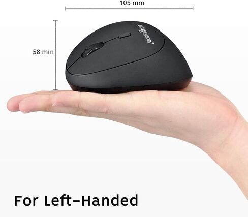 Perixx PERIMICE-519L Wired Portable Vertical USB Mouse, Mini Size for Laptops Computer, Left Handed Design (11705) in Saudi Arabia