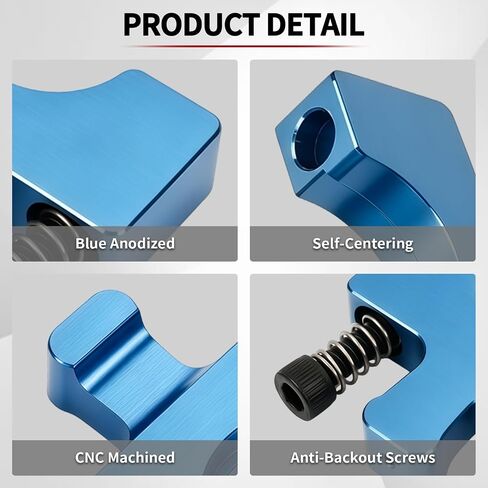 Powder Measure Quick Disconnect Clamp Fit For Dillon RL-550 RL-550B XL-650 XL-750 RL-1050 RL-1100 Super-1050 Reloading Press Blue Anodized Replaces Original Die Clamp in Saudi Arabia