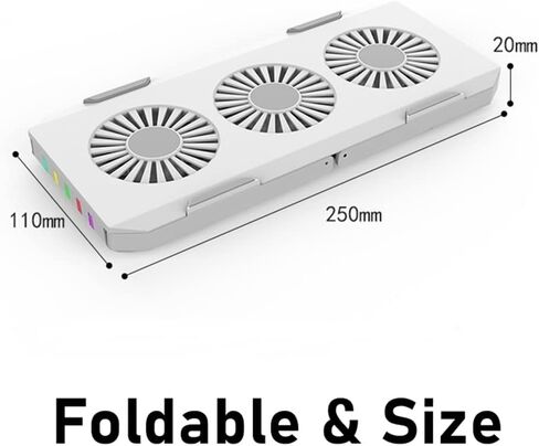Portable Laptop Cooling Stand Fan Foldable Tablet PC Gaming in Saudi Arabia