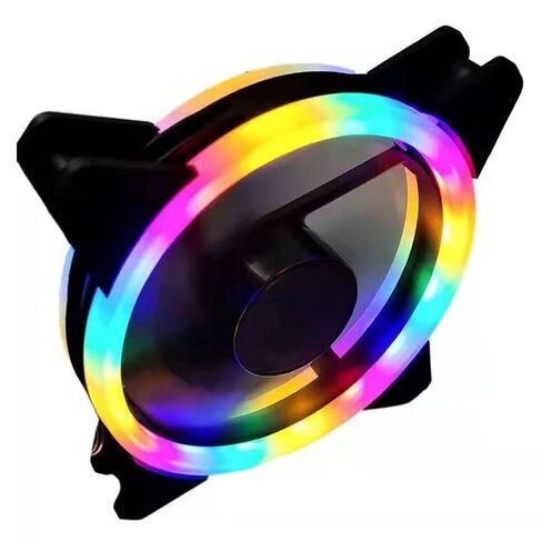 Adjustable Computer Cooling Fan 12CM PC Case CoolerCase Glare Cooler in Saudi Arabia