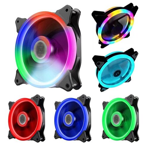 Adjustable Computer Cooling Fan 12CM PC Case CoolerCase Glare Cooler in Saudi Arabia