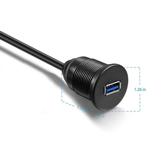 USB 3.0 AUX Flush Mount Car Mount Extension Cable, 3 Feet in Saudi Arabia